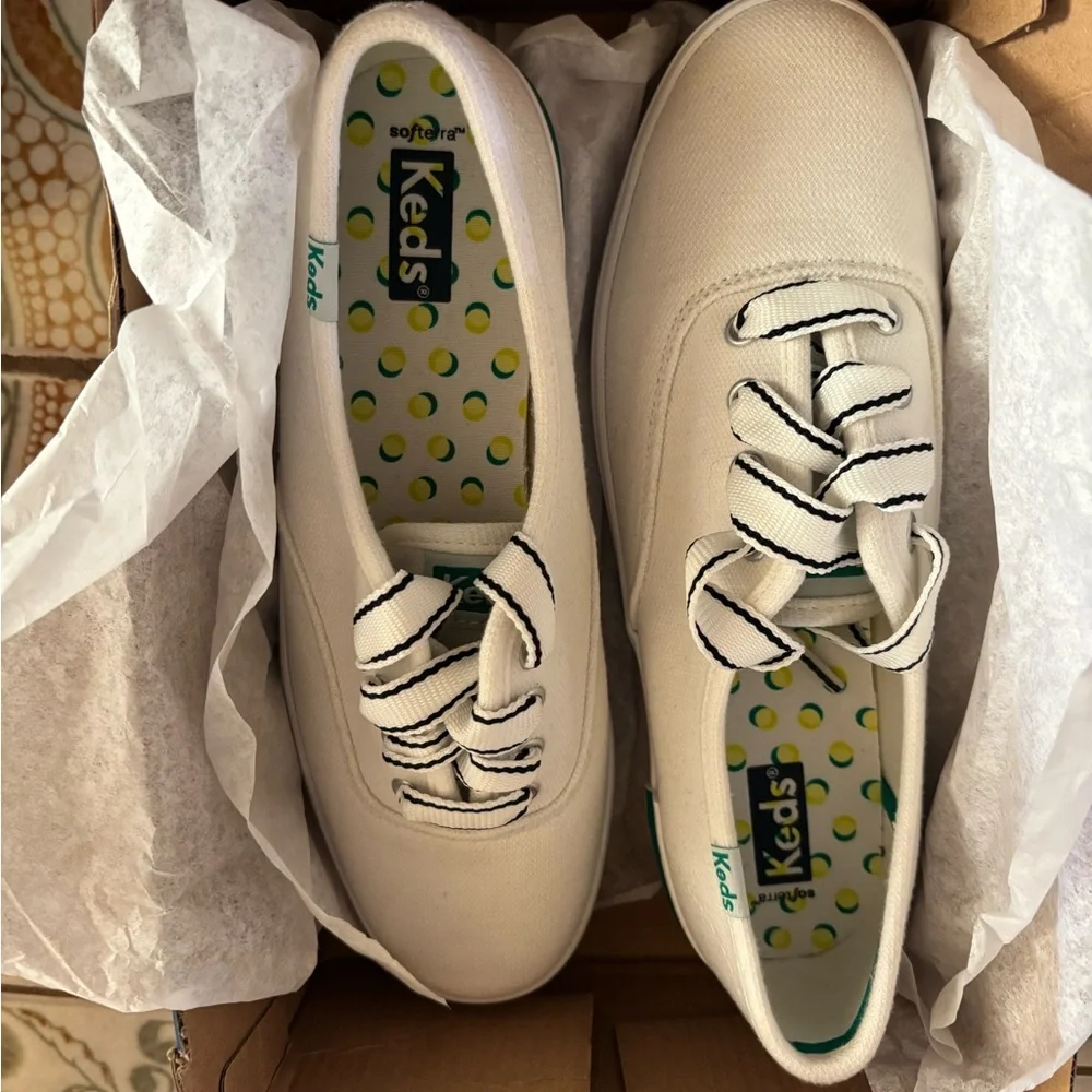 Keds Women's White Platform Sneakers - Picture 3 of 5